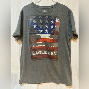 Men’s American Eagle Outfitters USA Gray T-Shirt